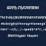 With Christmas Font Poster 7