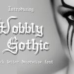 Wobbly Gothic Font Poster 3