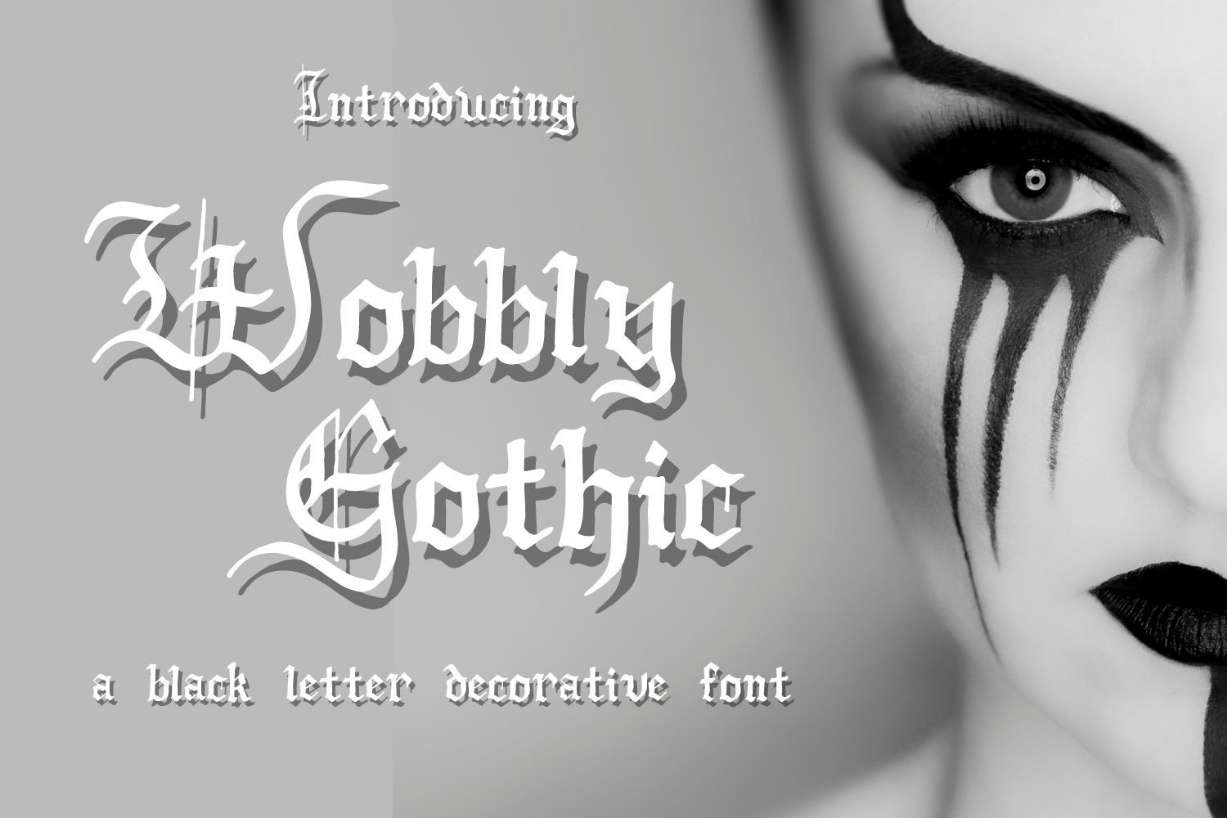 Wobbly Gothic Font Poster 1