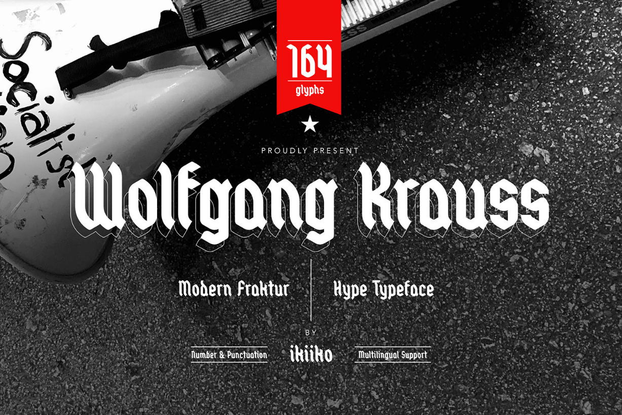 Wolfgang Krauss Font Poster 1