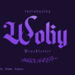 Woliy Font Poster 3