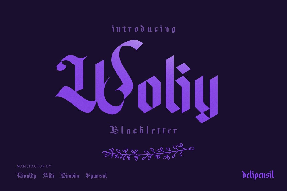 Woliy Font Poster 1