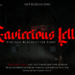 Xavierious Letter Font Poster 3