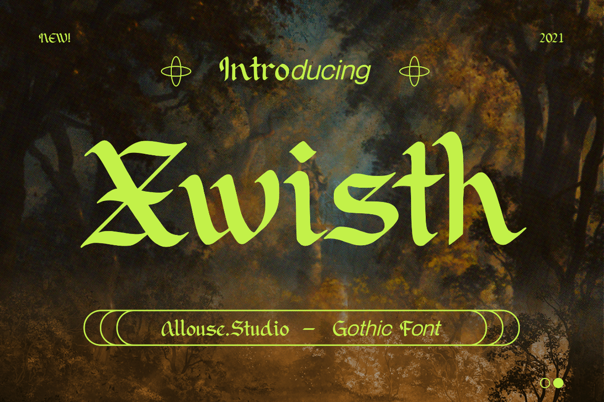 Xwisth Font Poster 1