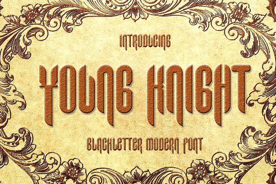 Young Knight Font Poster 1