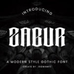 Zabur Font Poster 1