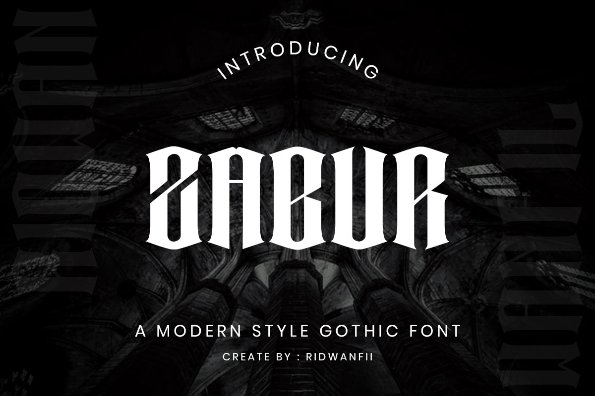 Zabur Font Poster 1