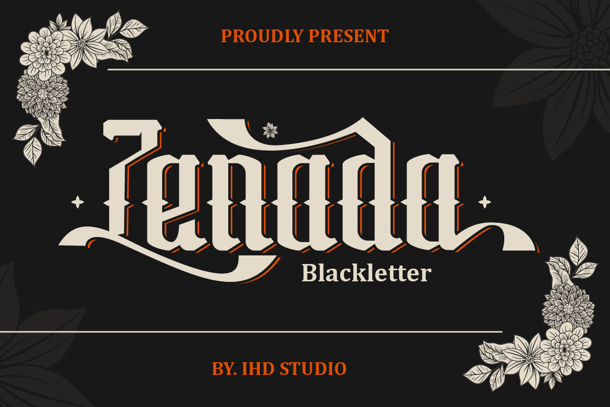 Zenada Font Poster 1