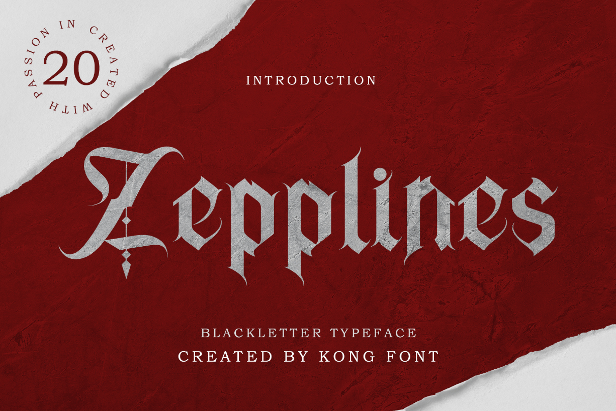 Zepplines Font Poster 1