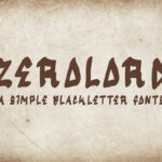 Zerolord Font Poster 3