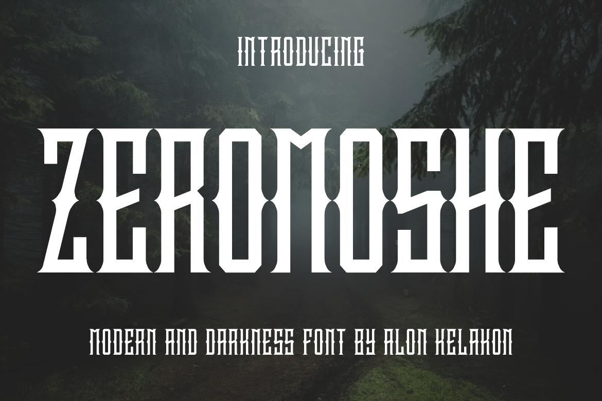 Zeromoshe Font Poster 1