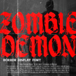 Zombie Demon Font Poster 3