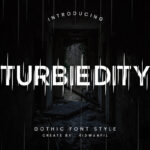 Turbiedity Font Poster 3