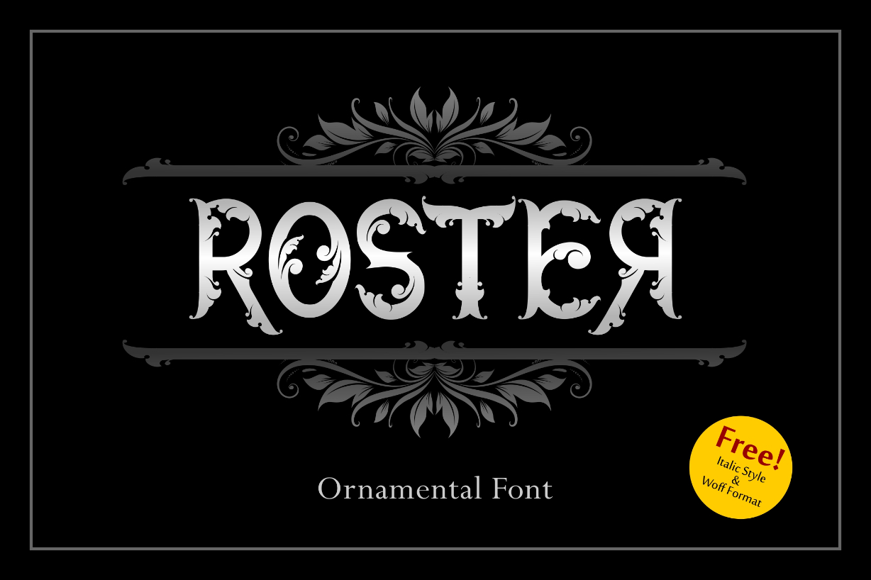 Roster Font Poster 1