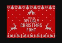 My Ugly Christmas Font Poster 1