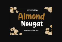 Almond Nougat Font Poster 1