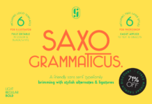 Saxo Grammaticus Font Poster 1