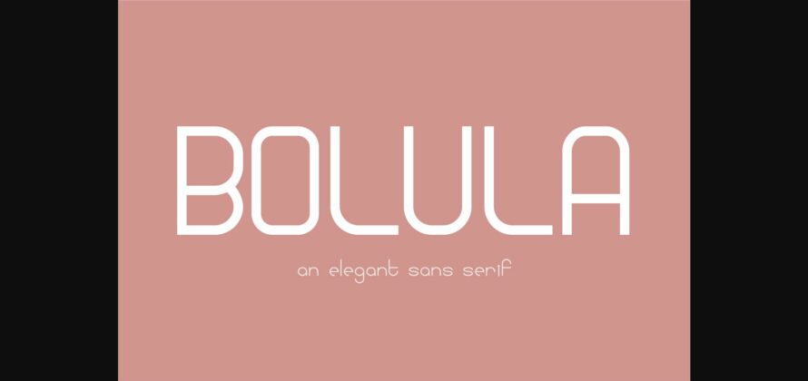 Bolula Font Poster 3