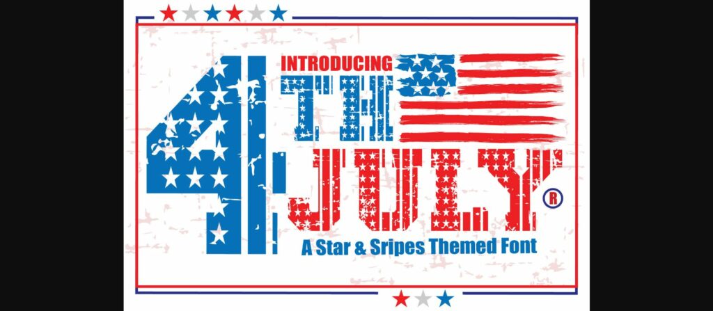 4th July Font Poster 3