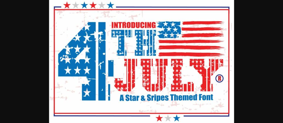 4th July Font Poster 3