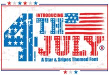 4th July Font Poster 1