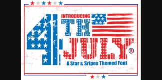 4th July Font Poster 1