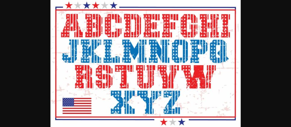 4th July Font Poster 4