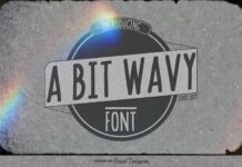 A Bit Wavy Font Poster 1