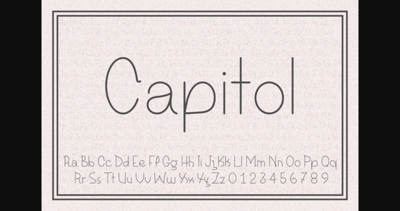A Capitol Font Poster 3