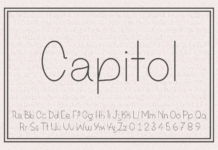 A Capitol Font Poster 1