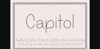 A Capitol Font Poster 1