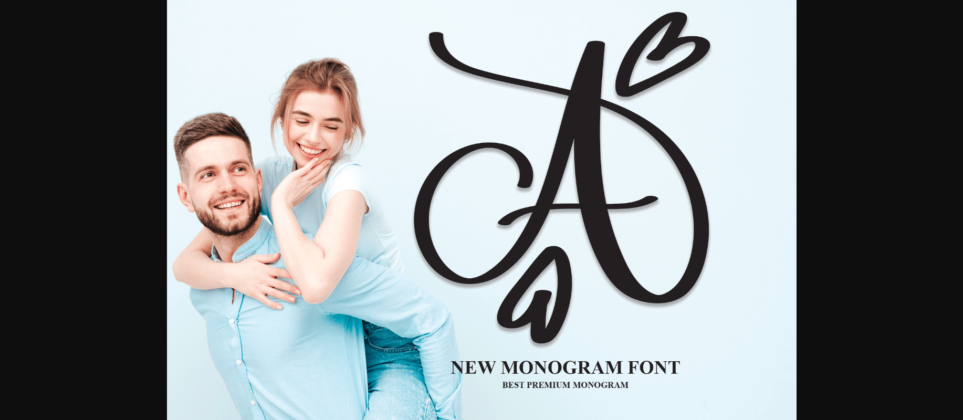 A Monogram Font Poster 3