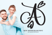 A Monogram Font Poster 1