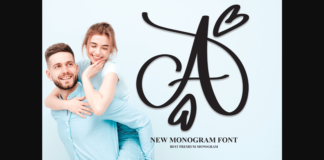 A Monogram Font Poster 1