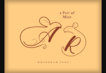 A Pair of Mice Font Poster 1