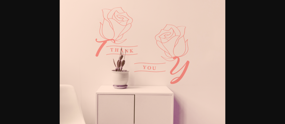 A Pair of Roses Font Poster 10