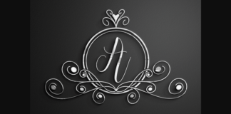 A Monogram Font Poster 1