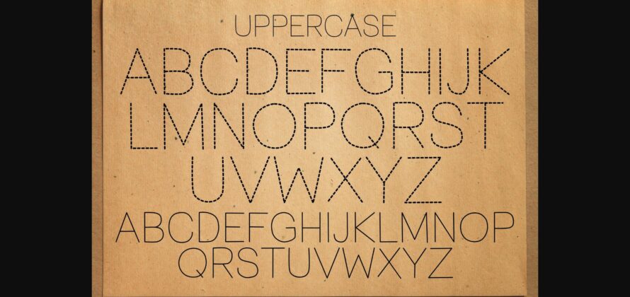 Abc Alphabet Tracing Font Poster 5