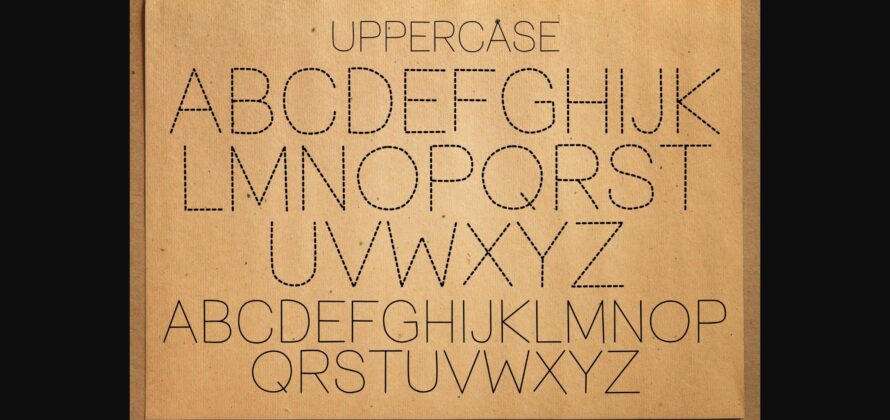 Abc Alphabet Tracing Font Poster 5