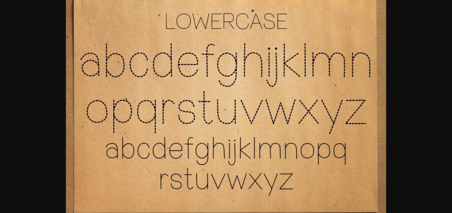 Abc Alphabet Tracing Font Poster 6