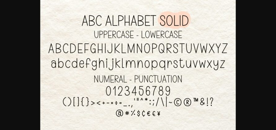 Abc Alphabet Tracing Font Poster 6