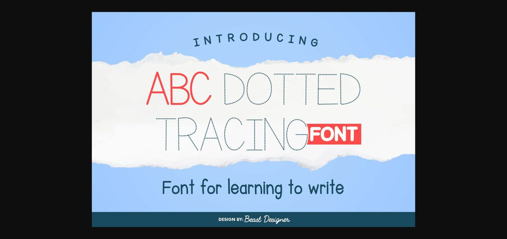Abc Dotted Tracing Font - Font Canyon