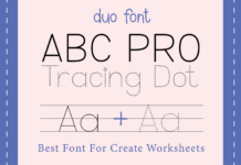 Abc Pro Tracing Dot Font Poster 1