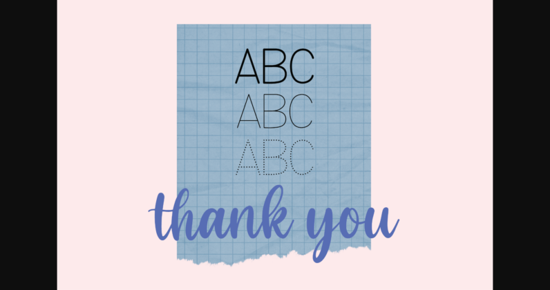 Abc Pro Tracing Dot Font Poster 9