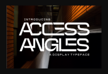 Access Angles Font Poster 1