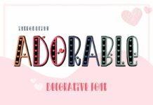 Adorable Font Poster 1