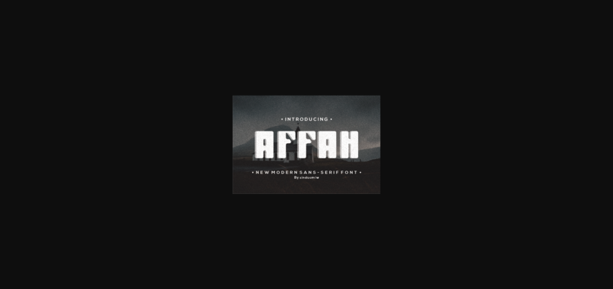 Affah Font Poster 1