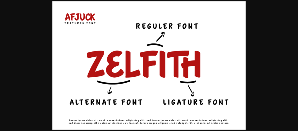 Afjuck Font Poster 2