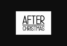 After Christmas Font Poster 1