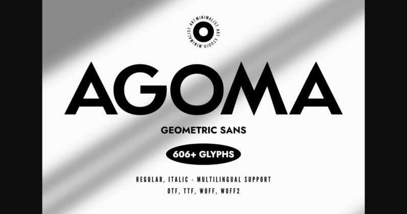 Agoma Font Poster 3